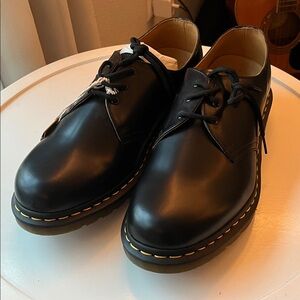 Dr. Martens Smooth Leather Oxford Shoes in Black